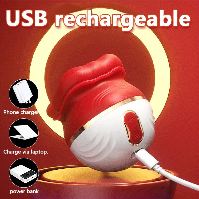 Scarlet Lips with its charging cable in the supplied product artwork